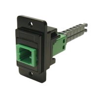CLIFF ELECTRONIC COMPONENTS CP30744MB Fiber Optic Adapter, 2Port, CSK Holes, Black, Singlemode, Multimode, MMC Jack, MMC Jack