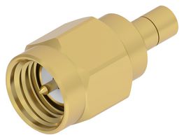 TE CONNECTIVITY 2508876-1 RF / Coaxial Connector, SMA Coaxial, Straight Plug, Crimp, 50 ohm, RG178, RG196, Brass