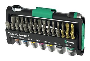 WERA TOOL-CHECK 1 Tool Set, 170 mm x 100mm x 35 mm, Tool-Check Series, 38 Piece
