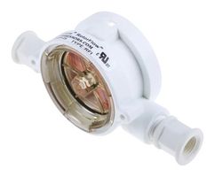 GEMS SENSORS 155420BSPP Visual Indicator, Liquid, 1/4" BSP Female, RotorFlow RFI Series, PP (Polypropylene), 80°C