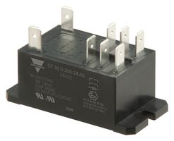 CARLO GAVAZZI CF30D00248AX Power Relay, IP67, DPDT, 48 VDC, 30 A, CF30 Series, Panel Mount, Non Latching