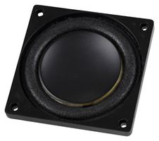 SAME SKY CMS0401KL-1X Speaker, 8 ohm, 90 dB, 4W, 344 Hz to20 kHz, Round with Square Frame