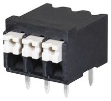 SAME SKY TBLH10-350-04BK Wire-To-Board Terminal Block, 3.5 mm, 4 Ways, 24 AWG, 16 AWG, 1.5 mm², Push In