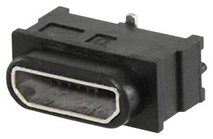 SAME SKY UJ2-MIBV-4-SMT-TR-67 USB Sealed Connector, Vertical Orientation, Micro USB Type B, USB 2.0, Receptacle, 5 Position