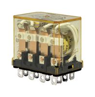 IDEC RH4B-ULD-DC24V Power Relay, 4PDT, 24 VDC, 10 A, RH Series, Socket, Non Latching