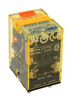 IDEC RU4S-D-D24 Power Relay, 4PDT, 24 VDC, 6 A, RU Series, Socket, Non Latching