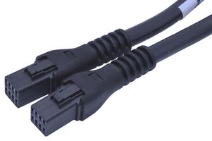 JST / JAPAN SOLDERLESS TERMINALS A08RJWPF08RJWPF22KJ1981OM Cable Assembly, Wire to Board Receptacle to Wire to Board Receptacle, 8 Ways, 2 mm, 2 Row, 1.98 m