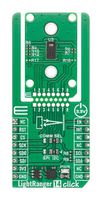 MIKROELEKTRONIKA MIKROE-6747 Add-On Board, LightRanger 14 Click, TMF8829, dToF Sensor, I2C/I3C/SPI, 1.8V/3.3V in