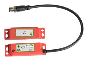 IDEM 404104 Safety Interlock Switch, RFID, LPF Series, SPST-NO, DPST-NC, Cable with 8 Pin M12 Connector, IP67