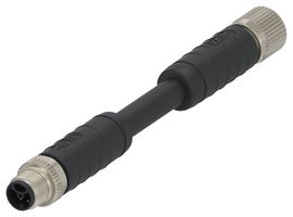 TE CONNECTIVITY 2423443-7 Sensor Cable, SPE Hybrid Type II Cable, M12 Plug, M12 Receptacle, 6 Positions, 7 m, 23 ft