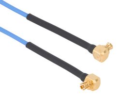 AMPHENOL RF 095-725-132M010 RF / Coaxial Cable Assembly, 3.9 ", 100 mm, 0.047" Flexible, SMPM Right Angle Plug