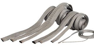 AMPHENOL MICRO-COAX BXN0400E/NC-75/25-1000-1 Sleeving, Braided EMI Shield, ARACON Fibre, Copper, Nickel Plated, 25.4 mm