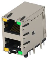 TE CONNECTIVITY 2496704-2 Modular Connector, RJ45 Jack, 2 x 1 (Stacked), 8P8C, Cat5e, Through Hole