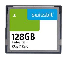 SWISSBIT SFCA128GH1AK1TB-I-EB-21E-STD Flash Memory Card, SATA Gen3 - 6.0 Gbit/s, 3D TLC, CFast 2.0 Card, 128 GB
