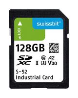 SWISSBIT SFSD128GL1AM1TB-I-EF-2A1-STD Flash Memory Card, 3D TLC, SDXC Card, 128 GB