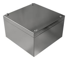 ROSE 372020121 Metal Enclosure, Industrial, 304 Stainless Steel, 200 mm, 200 mm, 121 mm, IP66