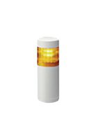 PATLITE LR5-102WINW-Y Signal Tower, 1 Tier, Yellow, Off White Body, RJ-45 Connector, 24VDC, Direct Mount, EtherNet/IP