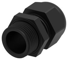 TE CONNECTIVITY 1SNG601057R0000 Cable Gland, M20 x 1.5, 6 mm, 12 mm, Nylon 6 (Polyamide 6), Black, IP68