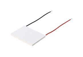 SAME SKY CP124159365 Peltier Module, 1 Stage, 12 A, 17 V, 121 W, 1.1 ohm, 68 °C, 100mm, 18 AWG, Red & Black