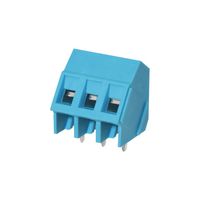 SAME SKY TB008A-508-04BE Wire-To-Board Terminal Block, Blue, 5.08 mm, 4 Ways, 24 AWG, 12 AWG, 2.5 mm², Screw