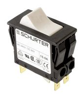SCHURTER 4430.0531 Thermal Circuit Breaker, Rocker Actuation, TA45 Series, 12 A, 2 Pole, 60 V, 240 V, Snap In, Panel