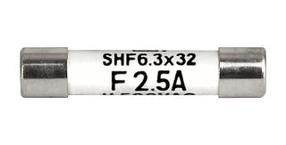SCHURTER 8020.5071 Fuse, Cartridge, Fast Acting, 2 A, 500 V, 6.3mm x 32mm, 1/4" x 1-1/4", SHF Series
