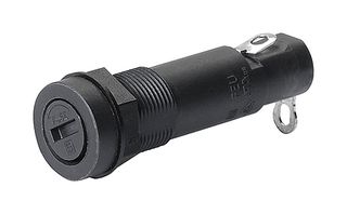 SCHURTER 0031.1672 Fuse Holder, Cartridge, 1 Fuse, 10 A, 250VAC, 6.3mm x 32mm, Solder, FEU Series