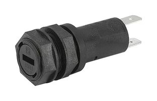 SCHURTER 3101.0125 Fuse Holder, Enclosed Bayonet Style, 1 Fuse, 10 A, 250VAC, 5mm x 20mm, Solder, FPG2 Series