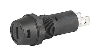 SCHURTER 3101.0210 Fuse Holder, Enclosed Bayonet Style, 1 Fuse, 10 A, 250VAC, 5mm x 20mm, Quick Connect, FPG1 Series