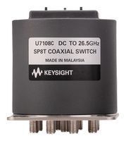 KEYSIGHT TECHNOLOGIES U7108C/-200 Coaxial Switch, SP8T, SMA Female, 1.0125 dB Insertion Loss, 63 dB Isolation, 26.5 GHz, U7108x Series