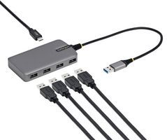 STARTECH 5G4AC-USB-A-HUB USB Hub, Type-A, Bus Powered, Auxiliary Power Input, 4 Port, 5 GBPS
