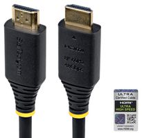 STARTECH HDMI21-CBL-8K60-1M Audio / Video Cable Assembly, 30AWG, HDMI Plug, HDMI Plug, 3.3 ft, 1 m, Black