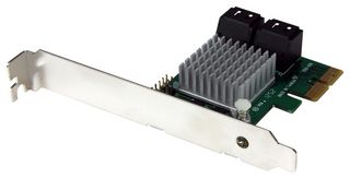 STARTECH PEXSAT34RH RAID Controller Card, 4-Port, SATA 6 Gb/s (SATA III), PCI Express 2.0, 5 °C to 50 °C