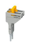 PHOENIX CONTACT 3035755 Jumper (Busbar), Grey/Orange, 30 A, Bridge Bar, Terminal Blocks, 2 Ways, 6.2 mm