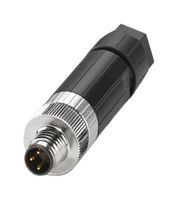 PHOENIX CONTACT 1482516 Sensor Connector, SACC Series, M8, Male, 3 Positions, Push In Pin, Straight Cable Mount