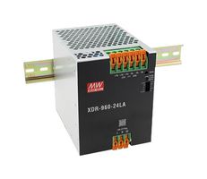 MEAN WELL XDR-960-24LA AC/DC DIN Rail Power Supply (PSU), Lever Actuated, ITE, Industrial & Laboratory Equipment, 1 Output