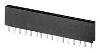 SAME SKY SSK02-FPH-254-A16 PCB Receptacle, Board-to-Board, 2.54 mm, 1 Rows, 16 Contacts, Through Hole Straight