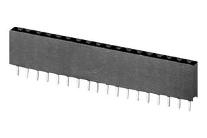 SAME SKY SSK02-FPH-254-A18 PCB Receptacle, Board-to-Board, 2.54 mm, 1 Rows, 18 Contacts, Through Hole Straight