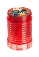 MOFLASH SIGNALLING LED-MINI-02-02 Beacon, Red, Continuous/Flashing, 24 VDC, IP65, 30 mm Dia, 42 mm H, -25 to 60 °C