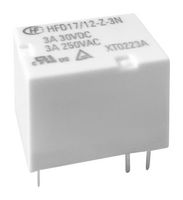 HONGFA HFD17/12-ZF-3 Signal Relay, 12 VDC, SPDT, 3 A, HFD17 Series, Through Hole, Non Latching