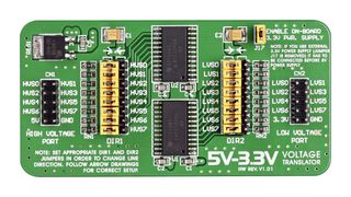 MIKROELEKTRONIKA MIKROE-259 Voltage Translator Board3.3V/5V, IDC10 Connectors