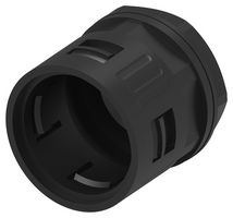 TE CONNECTIVITY 2500400-7 Conduit Connector, 34.5mm Size, M32 x 1.5, Straight, Nylon 6 (Polyamide 6), Black, 51.6 mm, IP66