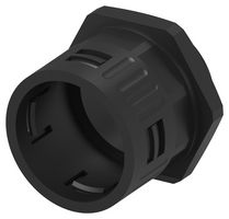 TE CONNECTIVITY 1-2500400-7 Conduit Connector, 42.5mm Size, PG36, Straight, Nylon 6 (Polyamide 6), Black, 54.5 mm, IP66