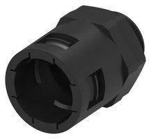 TE CONNECTIVITY 2500401-5 Conduit Connector, 25mm Size, M25 x 1.5, Straight, Nylon 6 (Polyamide 6), Black, 49.4 mm, IP66