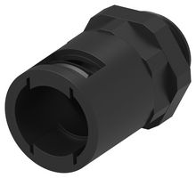 TE CONNECTIVITY 1-2500401-1 Conduit Connector, 15.8mm Size, PG11, Straight, Nylon 6 (Polyamide 6), Black, 39.7 mm, IP66
