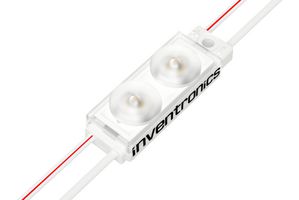 INVENTRONICS BA-CX-S-BLU-G6 LED Module, 155 Deg Beam, BackLED CS S RGB G6 Series, Blue, 6.5 lm, 12 V, Rectangular