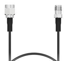GCT CAB728RF-2743-1 RF / Coaxial Cable Assembly, 6GHz Frequency, 8.99 ft, 2.74 m, RG174LL, SMA Plug, SMA Jack, 50 ohm