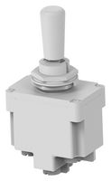TE CONNECTIVITY - KISSLING K1001260 Toggle Switch, Lever, (On)-Off-(On), DPDT, Non Illuminated, 07 Series, Panel Mount, 20 mA