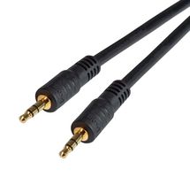 L-COM CTL35MM-10 Audio / Video Cable Assembly, 3.5mm Stereo Plug, 3.5mm Stereo Plug, 10 ft, 3.05 m, Black