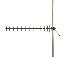 L-COM HG914YE-NF-BLK External Antenna, Yagi, Horizontal/Vertical, N Connector, 824-960MHz, 14dBi Gain, 1.6:1 VSWR